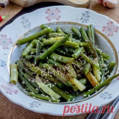 Жареная с чесноком стручковая фасоль – Кулинарные рецепты любящей жены