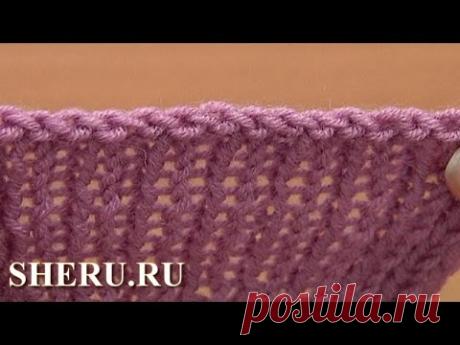 Вязание на спицах Урок 7 способ 10 из 12 Закрытие петель с помощью иглы