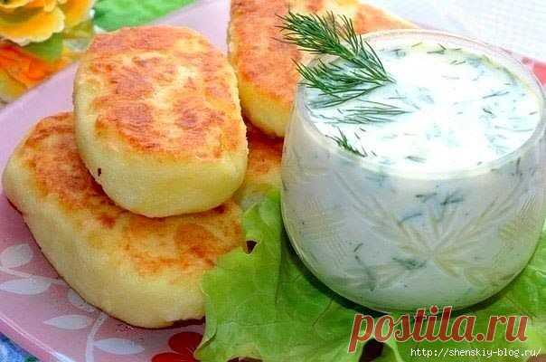 Картофельные оладьи с сыром!