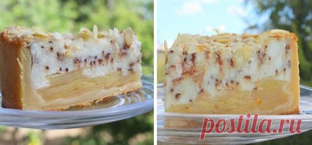 Яблочно-творожный пирог с шоколадом - У нас так Яблочно-творожный пирог с шоколадом. Вам потребуется: Основа: Мука пшеничная (стакан 250 мл) — 2 стак. Сметана (не жидкая) — 1 стак. Масло сливочное (растопить) — 50 г Яйцо...