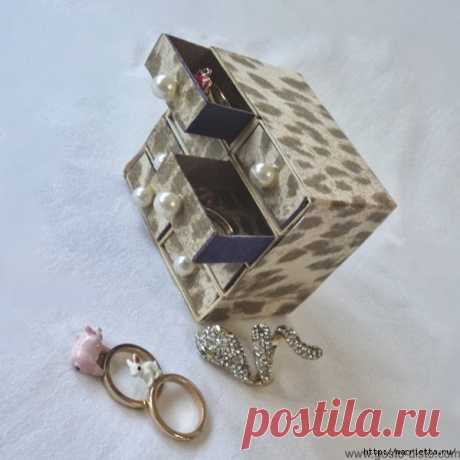 Комодик из спичечных коробков