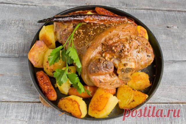 Рулька с картошкой — простой рецепт для праздничного стола. Пошаговый рецепт с фото — Ботаничка.ru