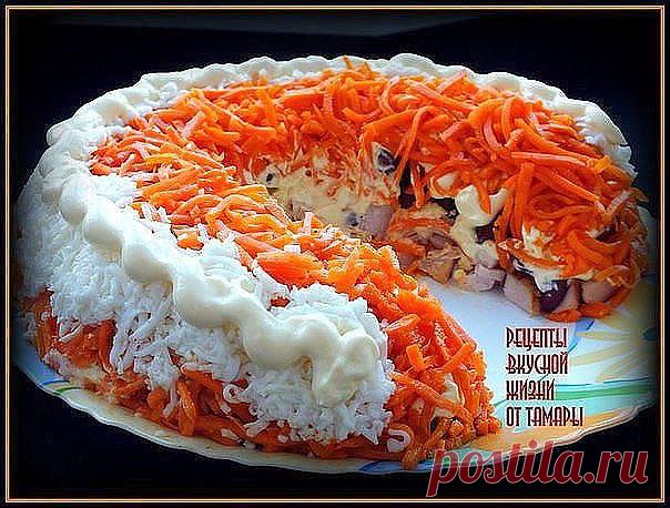 ТОР - 10 ВКУСНЕЙШИХ МЯСНЫХ САЛАТОВ!

1. Салат 