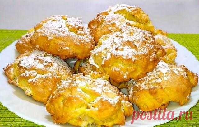 Мягкое итальянское печенье с яблоками и орехами.
