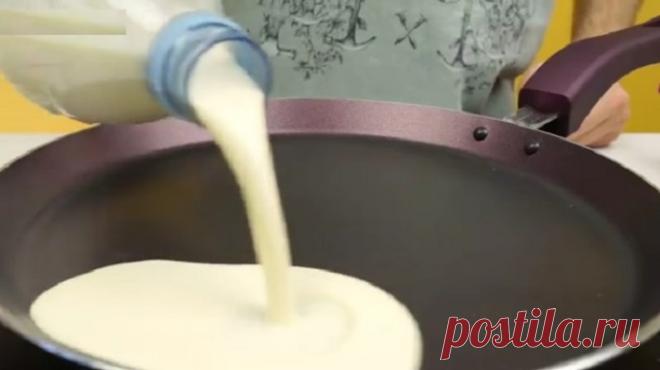 Готовить блины - для меня одно удовольствие, так как я знаю хитрый трюк: лайфхак