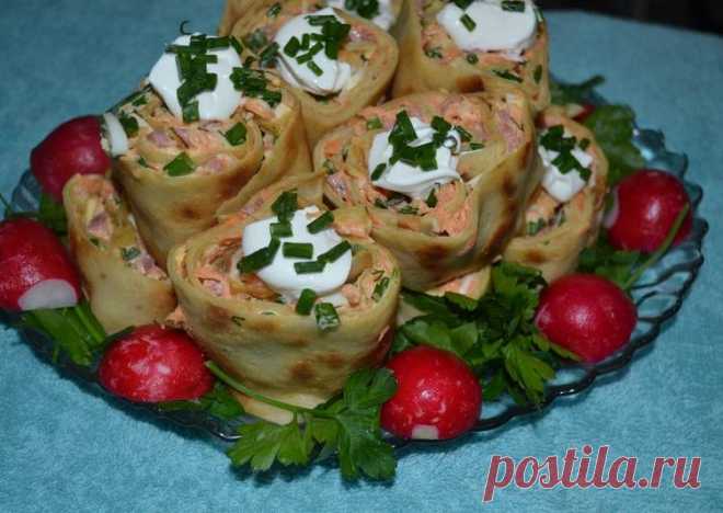 (3) Рулетики из блинов - пошаговый рецепт с фото. Автор рецепта Galina Kozlova . - Cookpad