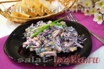 Салат из краснокочанной капусты