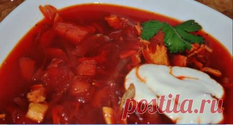 Борщи с курицей: 7 рецептов / Простые рецепты