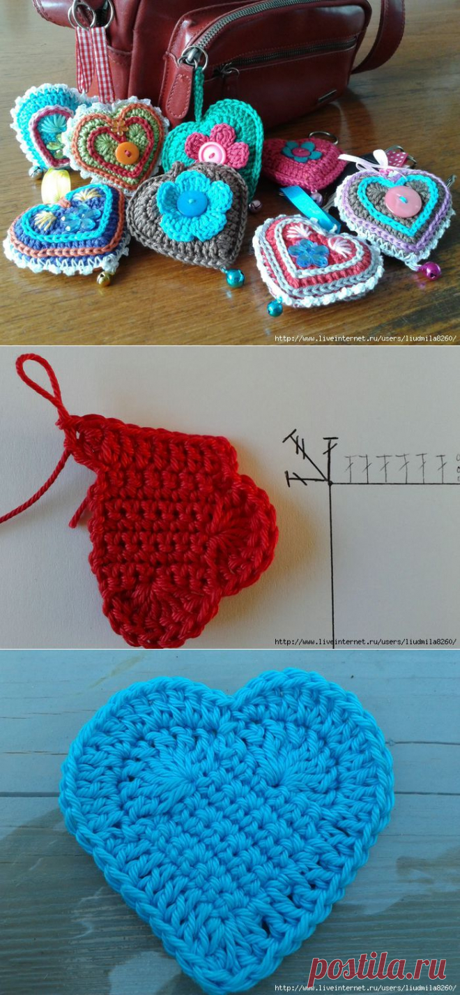 Веселые сердечки-брелочки. Мастер-класс