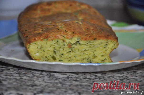 Творожный кекс с кабачком..