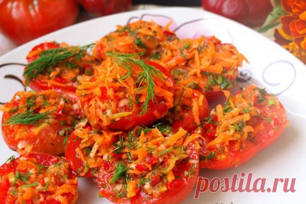 Помидоры с морковью по-корейски — Сад Заготовка