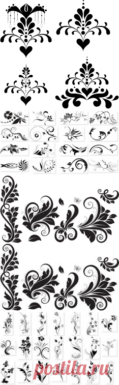 чёрно-белые картинки для декупажа со для распечатки - Поиск в Google