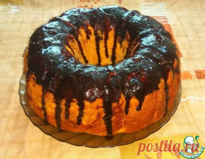 Банановый пирог с лимоном и орехами – кулинарный рецепт
