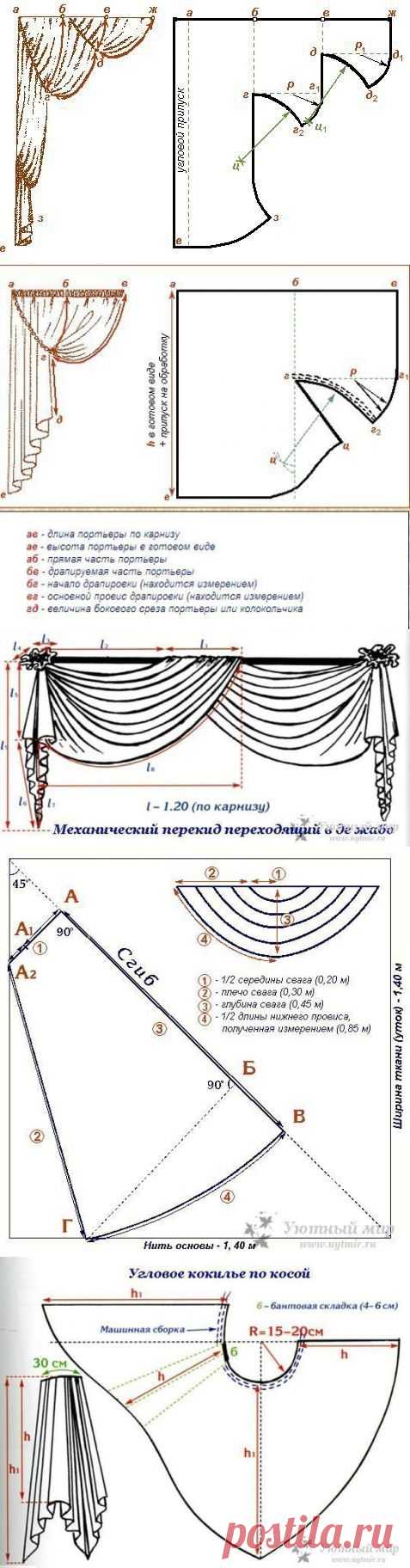 Шторы. Выкройки | Хитрости Жизни