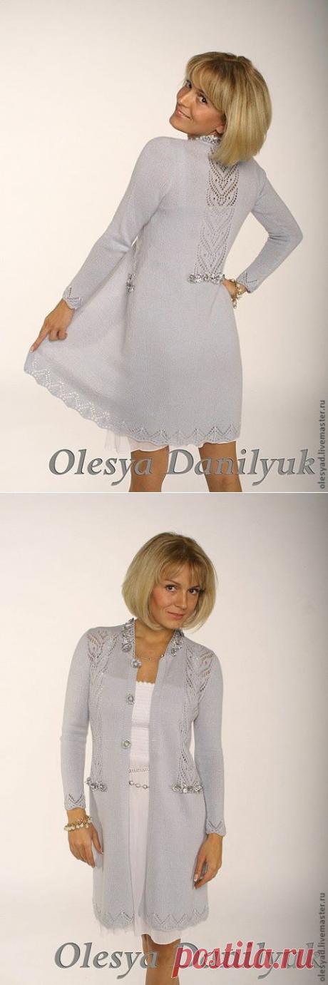 Опять шедевр от Олеси Данилюк. Кружевное пальто. Пряжа - кашемир+мохер. Вязка ручная(!)