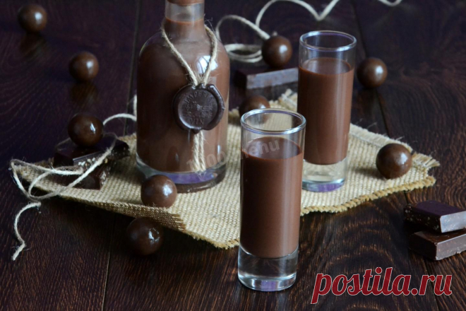 Шоколадный ликер домашний рецепт с фото пошагово и видео - 1000.menu