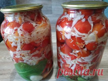 * Старый бабушкин рецепт,помидоров с капустой. *
