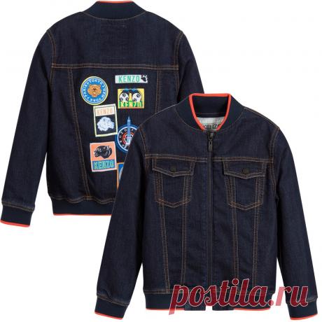 Kenzo - Denim Jacket with Patches | Childrensalon