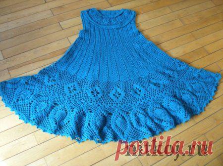 Сарафан крючком, схемы &raquo; Ниткой - вязаные вещи для вашего дома, вязание крючком, вязание спицами, схемы вязания