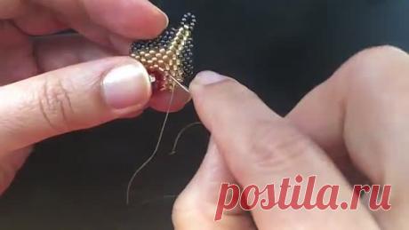 Серьги-капли с кристаллами. Автор мк Sonysree Creations