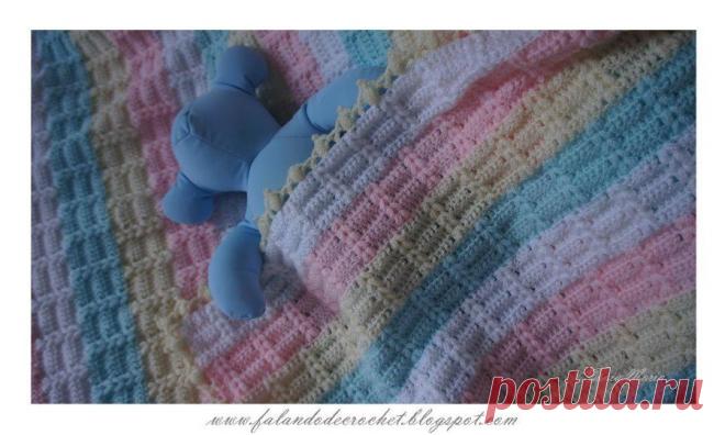 Нежный плед в пастельных тонах