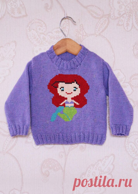 Intarsia - Ariel the Mermaid Chart