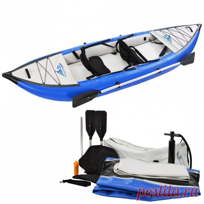 [usa direct]12ft inflatable kayak set 2-person portable recreational touring boating max load 946lbs with paddle air pump Sale - Banggood.com-arrival notice