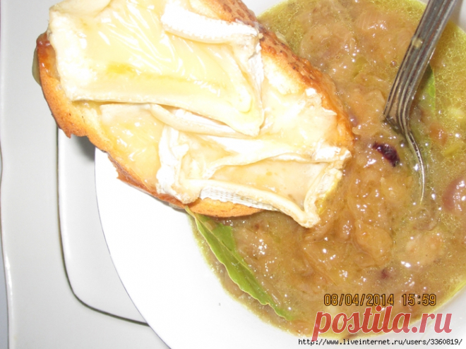 Луковый суп По - Парижски ( Soupe à l'oignon, parisienne)