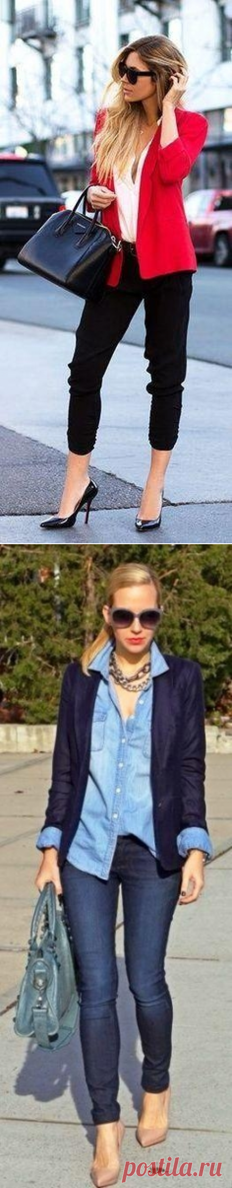 Модные весенние образы с пиджаком — Модно / Nemodno