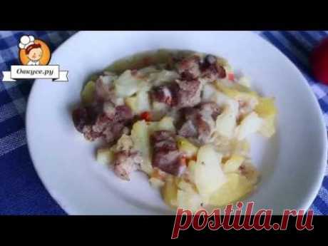 Картошка с фаршем в мультиварке