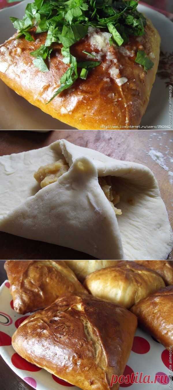 Квадратные пирожки с горохом
