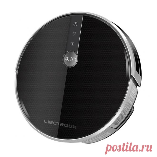 Liectroux c30b smart robot vacuum cleaner 4000pa suction navigation with memory wifi application electric water tank brushless motor Sale - Banggood.com
