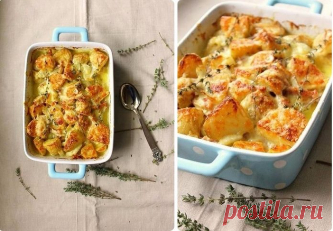 Божественно вкусный запеченный картофель «Тартифлетт» Божественно вкусный запеченный картофель «Тартифлетт»

Ингредиенты:

Картофель, нарезанный кубиками — 6 шт.
 Бекон, нарезанный тонкой соломкой — 100 г
 Луковица, мелко нарезанная — 1 шт.
 Оливковое масло — 50 мл
 Сухое белое вино — 125 мл
 Сливки — 100 мл
 Рассольный сыр (например, реблошо