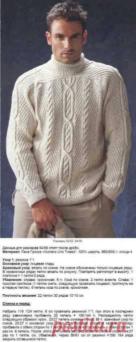 Вязание пуловера сверху вниз