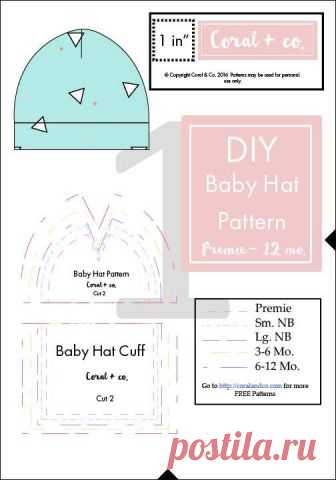 DIY Baby Hat Шитье и учебник - Вязание Baby Hat