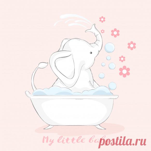 Симпатичный слоненок с мультяшным рукавом Более миллиона свободных векторов, PSD, фотографии и бесплатные иконки. Эксклюзивные халявы и все графические ресурсы, которые необходимые для ваших проектов