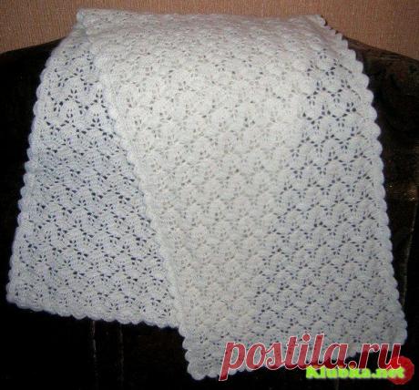 Палантин крючком &amp;raquo; Клубка.Нет - Все о вязании крючком