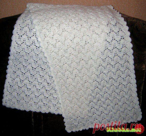 Палантин крючком &raquo; Клубка.Нет - Все о вязании крючком
