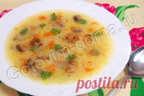 Рецепт: Картофельный суп-пюре с грибами