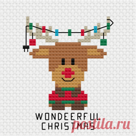 Maravilloso patrón navideño en punto de cruz - Ringcat Design