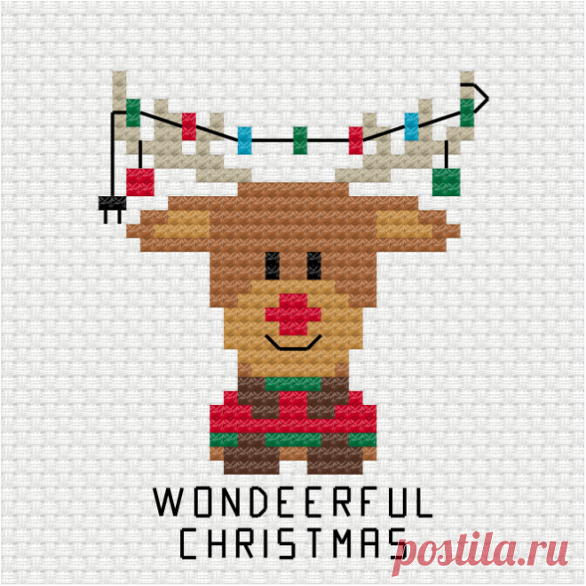 Maravilloso patrón navideño en punto de cruz - Ringcat Design
