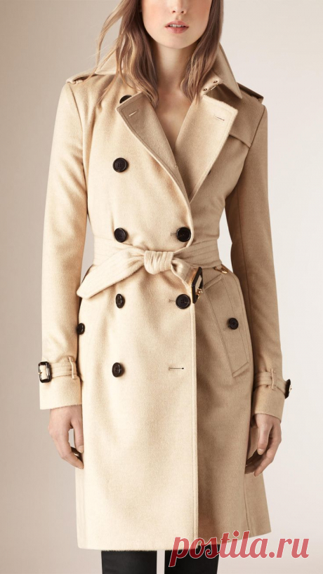 Kensington Fit Fine Cashmere Trench Coat