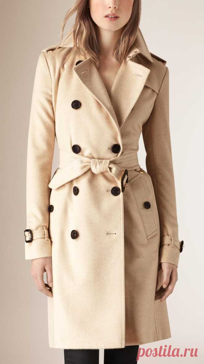 Kensington Fit Fine Cashmere Trench Coat