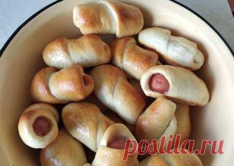 МИНИ СОСИСКИ В ТЕСТЕ — Домашняя кулинария
