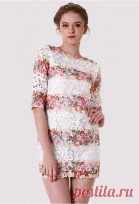 Цветочное кружево (DIY) / Платья Diy / Модный сайт о стильной переделке одежды и интерьера