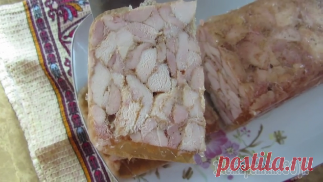 Магазинная колбаса рядом не стояла! Курица в желе - фантастически вкусно!