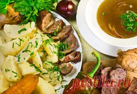 Картошка с мясом и (всенепременно) с красным бульоном - Женская страница