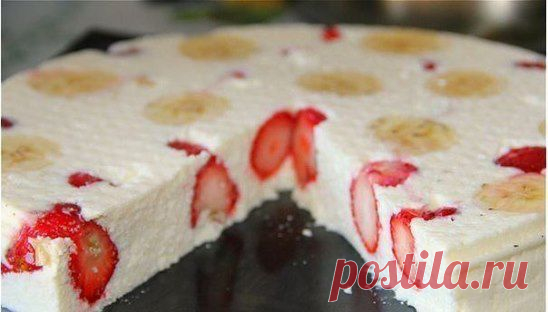 Творожно-фруктовый десерт.