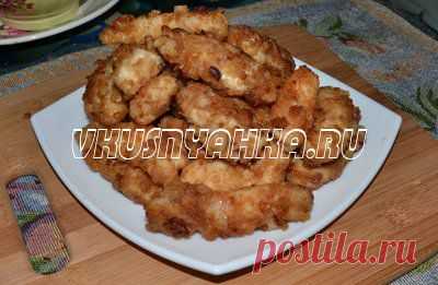 Куриные наггетсы в панировке из крекеров в мультиварке » Рецепты вкусной пищи для мультиварки
