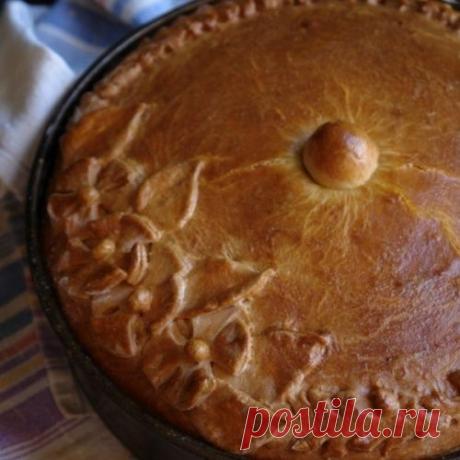 Пирог с куриными потрошками